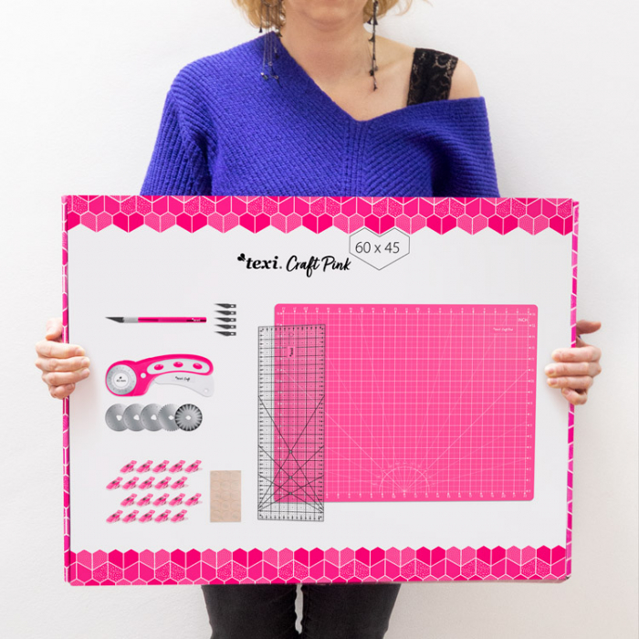 Kit taiere si feliere, dimensiune 60 x 45 cm TEXI CRAFT ROZ [2]