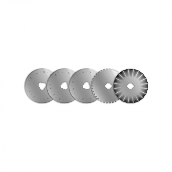 Cutter rotativ 45mm, violet, cu 5 lame de rezerva TEXI 4106 [2]