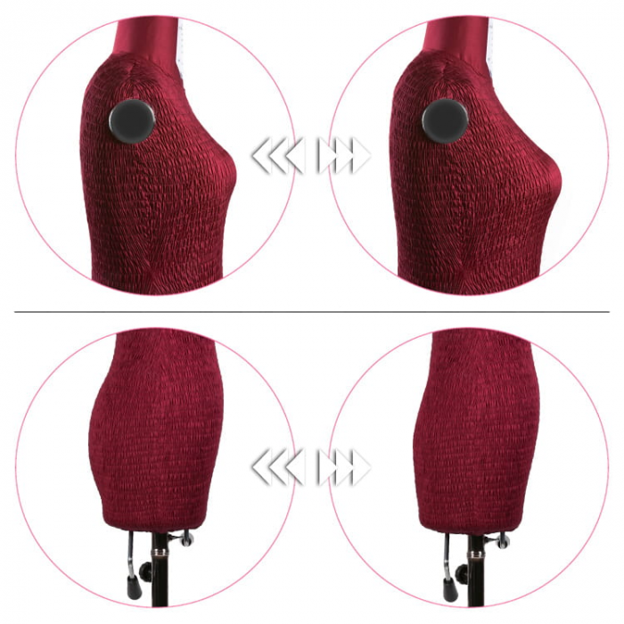 Manechin rochie, marime reglabila 36-48 DRESS FORM PREMIUM MULTI FLEX 36-48 [3]
