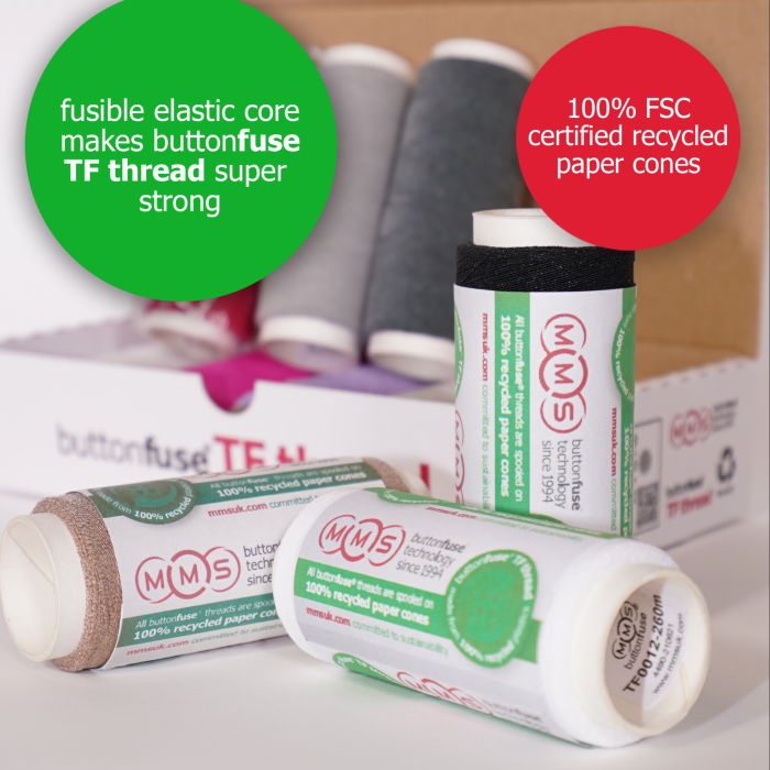 TF thread recycled paper cones Thermo Fuse Button Wrapping Thread [3]