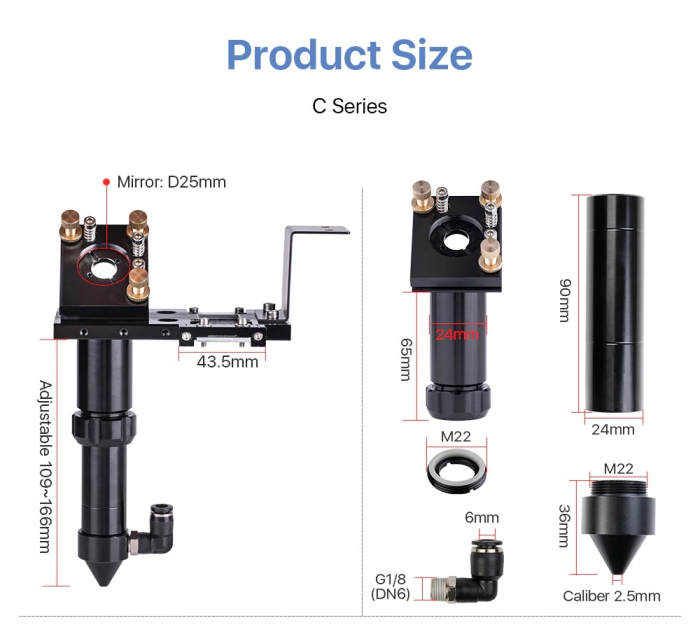 Cap laser co2 cu diametru de 20 mm [6]
