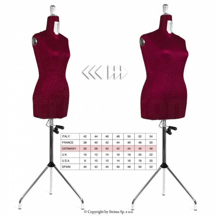 Manechin rochie, marime reglabila 36-48 DRESS FORM PREMIUM MULTI FLEX 36-48 [5]