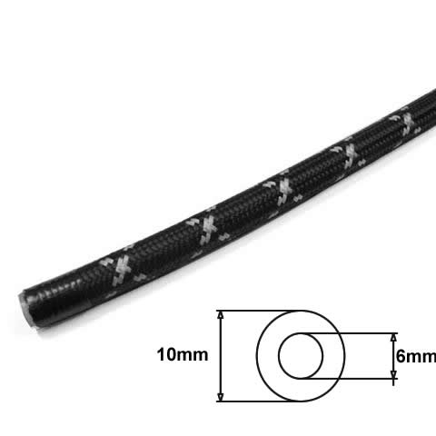 Furtun silicon 6 x 10 mm pentru fiare de calcat, invelis de protectie alb-negru [2]