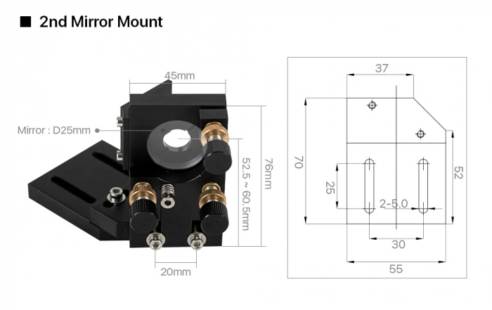 Kit  pentru oglinda si lentile pentru gravator laser CO2 [9]