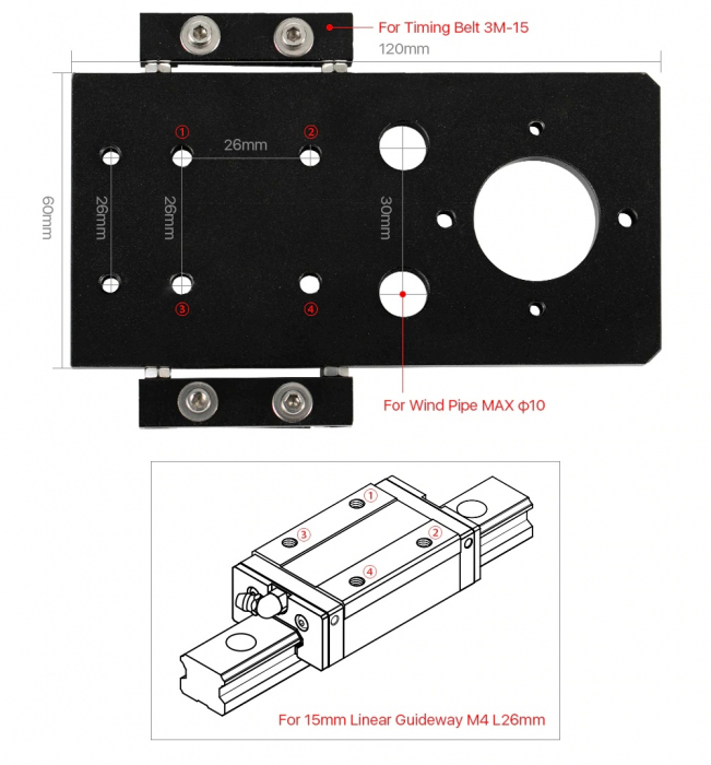 Kit  pentru oglinda si lentile pentru gravator laser CO2 [7]