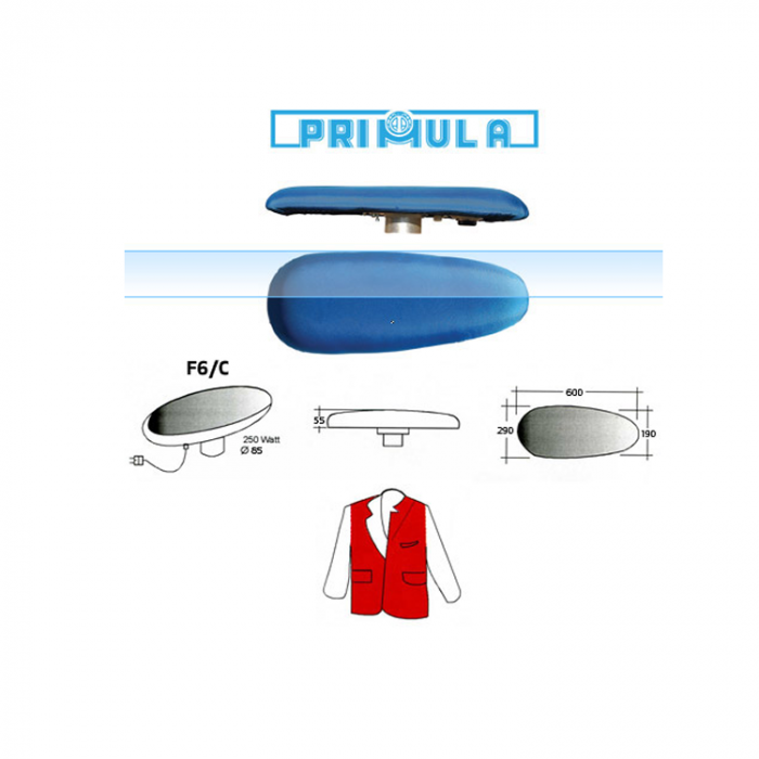Masă de călcat dreptunghiulară cu absorție și 2 brațe de lucru, Primula Flex 1365 [2]