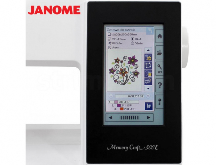 Masina de cusut si brodat Janome Memory Craft 500E [3]