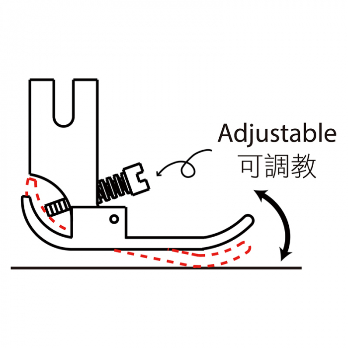 Piciorus standard ajustabil P351KS [2]
