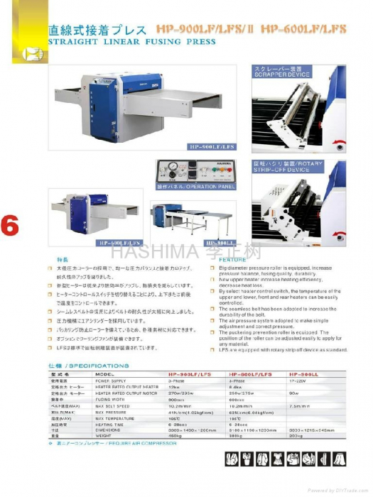 Presa de termocolata cu banda continua Hashima HP-900LFS [3]