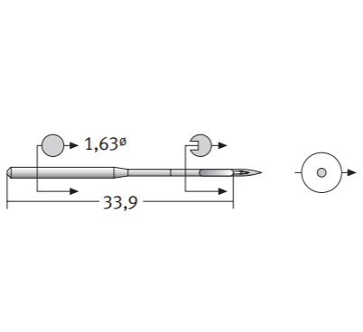 Schmetz DBX1 - Ace masina de cusut  liniara cu cotor subtire [2]