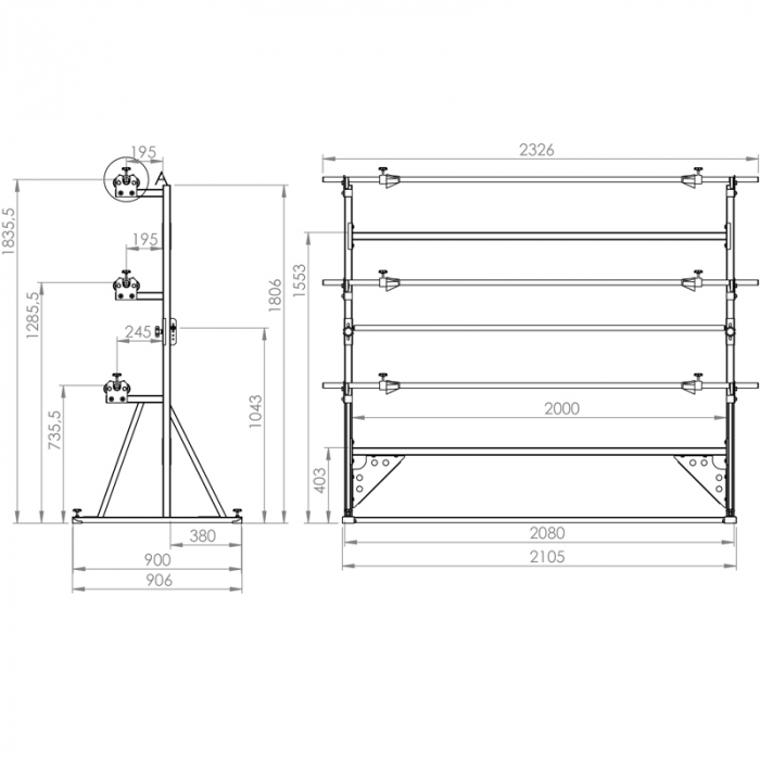 MATERIAL ROLL RACK LS-3 [2]