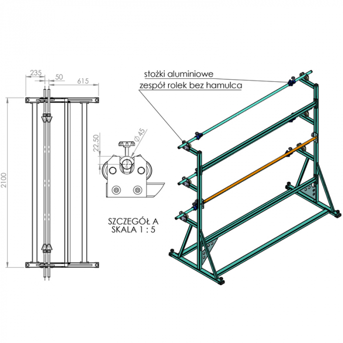 MATERIAL ROLL RACK LS-3 [3]