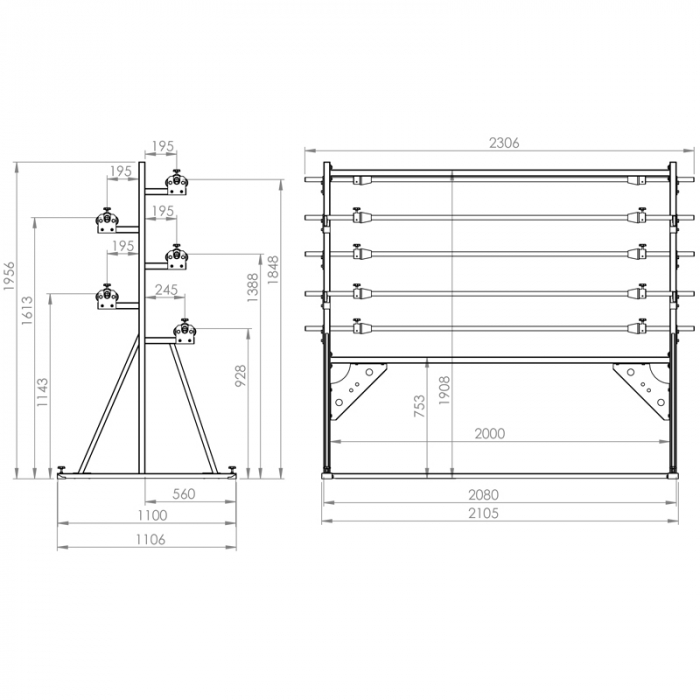 MATERIAL ROLL RACK LS-5 [2]