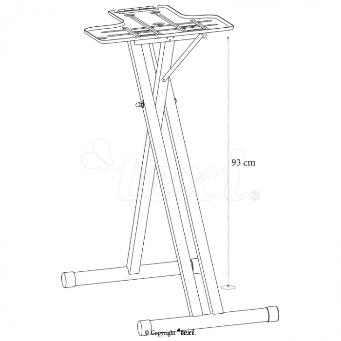 TEXI AP01 Suport pentru presa cu abur Apollo, inaltime 93 cm [2]
