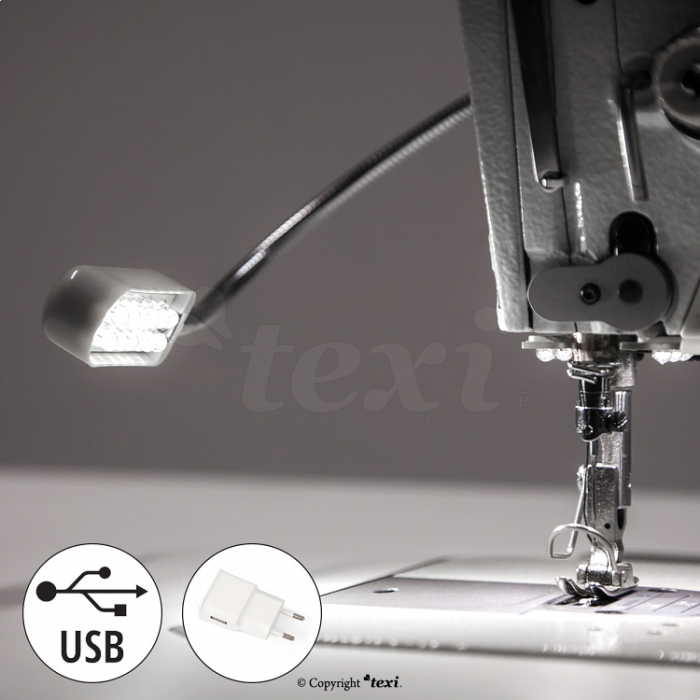 Lampa LED pentru masina de cusut industriala - 12 LED-uri, 5 V, 0,6 W, TEXI LED USB [3]