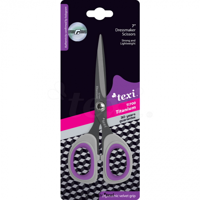 Foarfeca de croitorie profesională acoperită cu titan 7" (18cm) TEXI TITANIUM Ti700 [3]