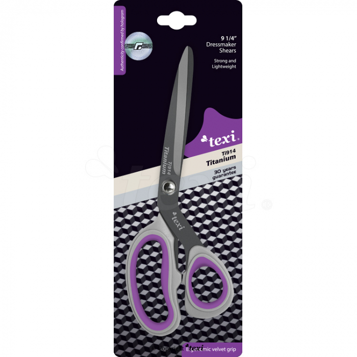 Foarfeca de croitorie profesională acoperită cu titan 9 1/4" (23,5 cm) TEXI TITANIUM Ti914 [3]