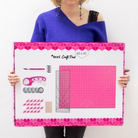 Kit taiere si feliere, dimensiune 60 x 45 cm TEXI CRAFT ROZ [1]