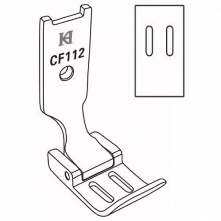 Masini de cusut cu 2 ace - Piciorus pentru masina cu 2 ace CF112