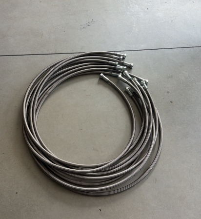 Furtun abur ALL DN12 L1500MM 1/2" - teflon carcasa metalica [3]