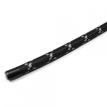 Piese de schimb si accesorii - Furtun silicon 6 x 10 mm pentru fiare de calcat, invelis de protectie alb-negru