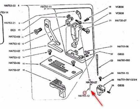 HA751-12 SÂRMĂ DE BLOCARE PENTRU MAȘINA DE CUSUT MANUAL- hand stitch [1]