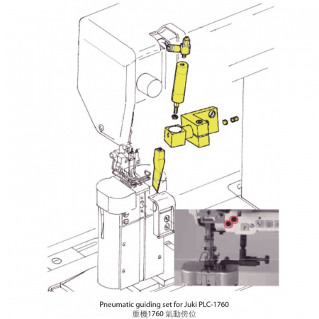 Ghidaje pneumatice - Ghidaj pneumatic KG1760VP
