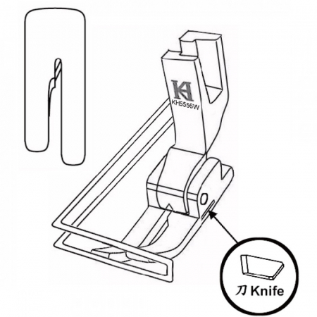 Picioruse masini de cusut liniar cu 1 ac - Piciorus special pentru camasi KP5556W