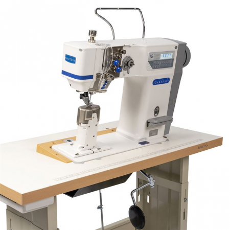 Masini pentru piele si materiale groase - Masina de cusut coloana cu 2 ace, transport circular cu rola Garudan GP-1124-147/T5
