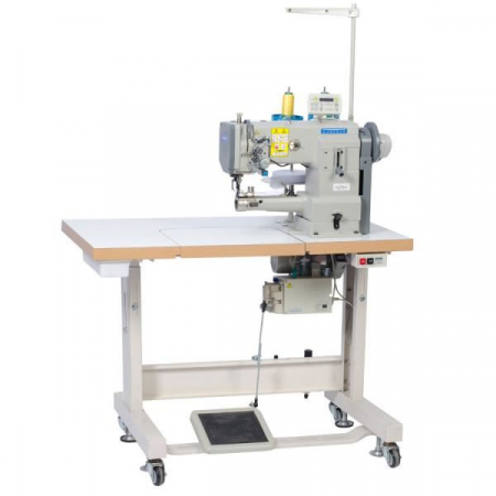 Masini pentru piele si materiale groase - Masina de cusut cu brat cilindric cu dispozitiv de aplicat banda Garudan GC-315-148 LM