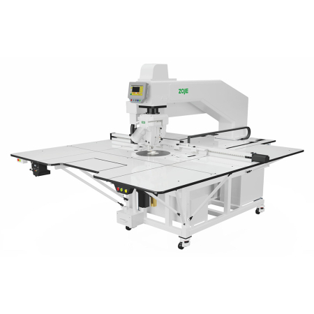 Masini automate de cusut dupa contur - Programmable Sewing Machine with 360° Rotary Head and CO₂ Laser Cutting – ZOJE ZJ‑M7‑S900H‑SF‑V2‑LK2
