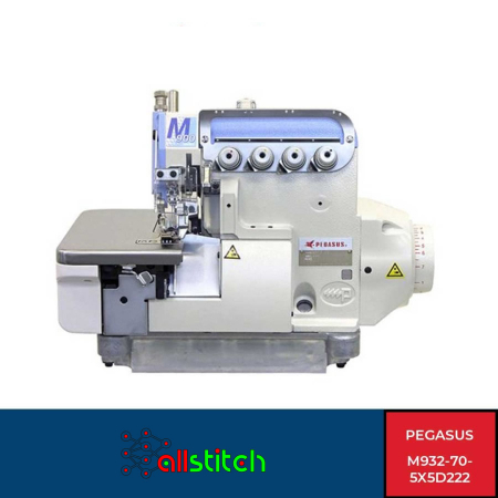 Masini de cusut si surfilat - Masina de  surfilat cu 2 ace, 5 fire , motor direct drive PEGASUS M932-70-5x5-D222 vv