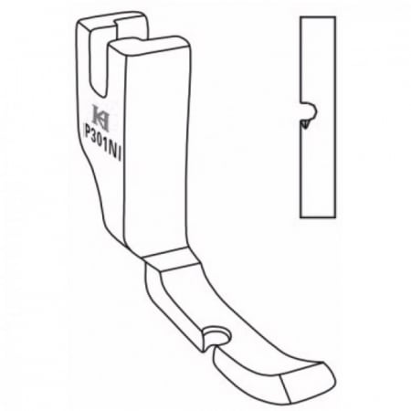 Picioruse pentru fermoar / snur - Piciorus pentru fermoar P301N