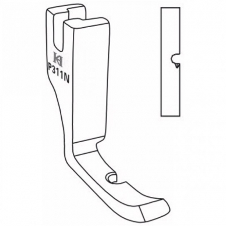 Picioruse pentru fermoar / snur - Piciorus pentru fermoar P311N