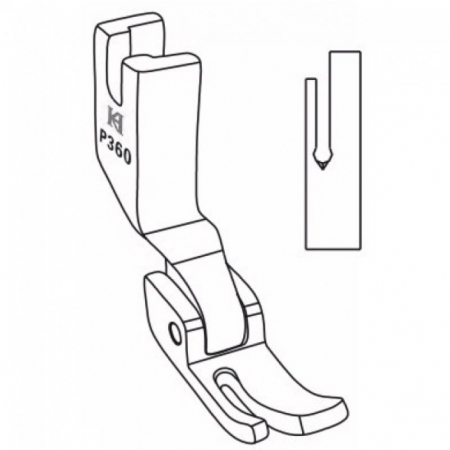 Picioruse pentru fermoar / snur - Piciorus pentru fermoar P360