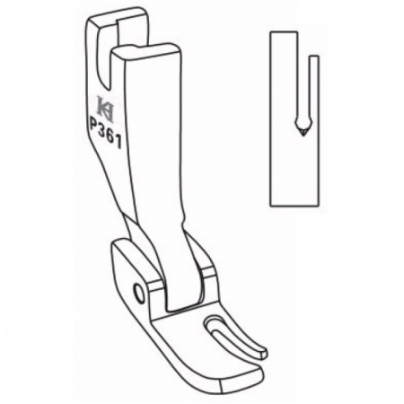 Picioruse pentru fermoar / snur - Piciorus pentru fermoar P361