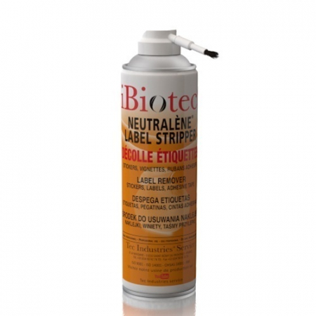 Solutii de scos pete, curatare si intretinere - Spray pentru indepartarea etichetelor adezive si autoadezive, prin impregnare, infiltrare si dizolvare All-Ibiotec