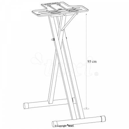 TEXI AP01 Suport pentru presa cu abur Apollo, inaltime 93 cm [1]