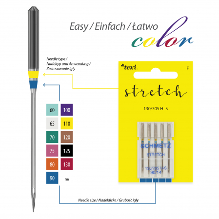 Ace stretch pentru mașini de uz casnic, 5 buc, finete 90  TEXI STRETCH 130/705 H-S 5x90 [1]