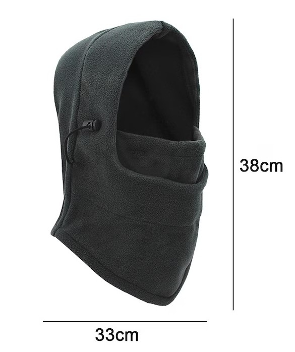 Cagula Unisex, Fleece Polar, Rosu, Marime Universala [4]