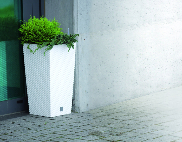 Ghiveci inalt cu insertie Rato Square DRTS265, 26.6 L, antracit, 26.5 x 50 cm [5]