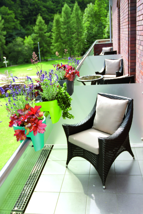 Ghiveci pentru balustrada, Prosperplast, 16.5 cm, Maro [3]