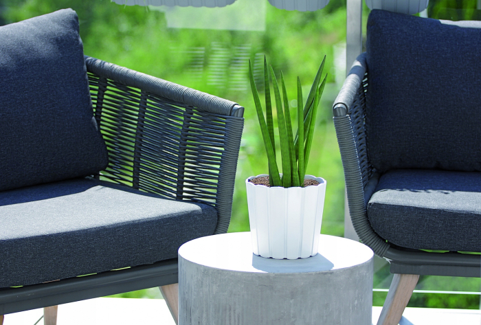 Ghiveci rotund, Prosperplast, Plastic, 15x16.5cm, Maro [2]