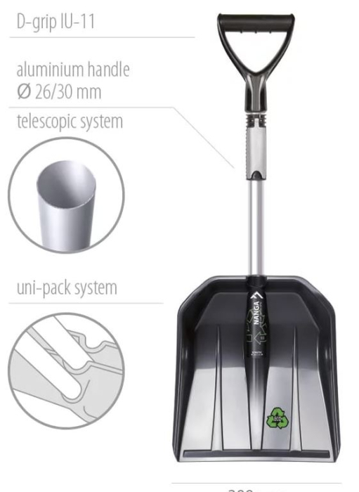 Lopata Auto Telescopica, Coada Aluminiu, Lungime Reglabila 300 X 335 X 800-1000 MM, Polonia [4]