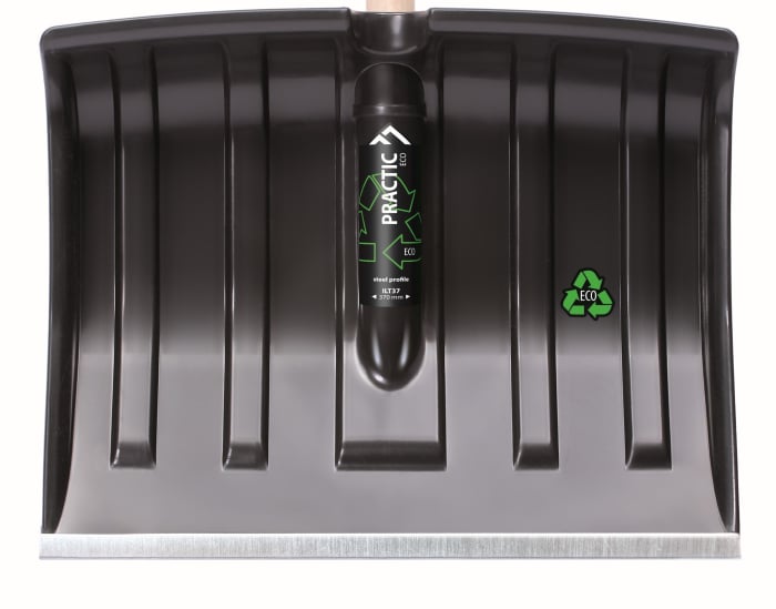 Lopata Zapada PRACTIC din Plastic cu Buza Aluminiu + Coada Lemn, 370 X 300 X 1200-1300 MM  , Polonia [4]