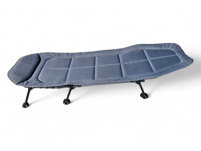 Pat si Sezlong Plianbil Almarox, Albastru Gri, 30-32x205x65cm, greutate maxima 130kg, saltea confortabila [2]