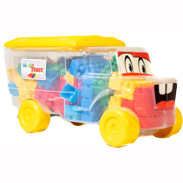 Set constructie - Camion cu cuburi, galben [1]