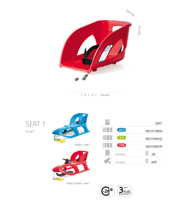 Spătar Sanie Tatra / Bullet [12]