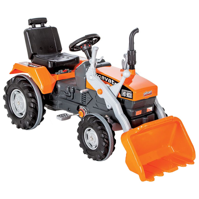 Tractor cu pedale pentru copii Pilsan, cu cupa, portocaliu [1]