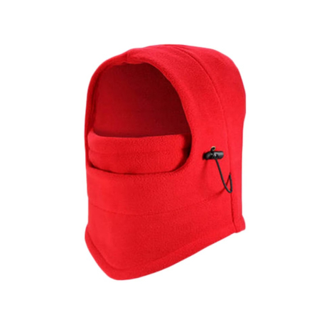 Cagule Unisex Fleece Polar - Cagula Unisex, Fleece Polar, Rosu, Marime Universala